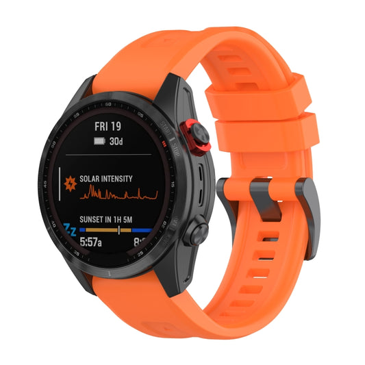 For Garmin Fenix 7 Quick Release Silicone Watch Band(Orange) by bashfashion