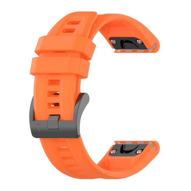 For Garmin Fenix 7 Quick Release Silicone Watch Band(Orange) by bashfashion