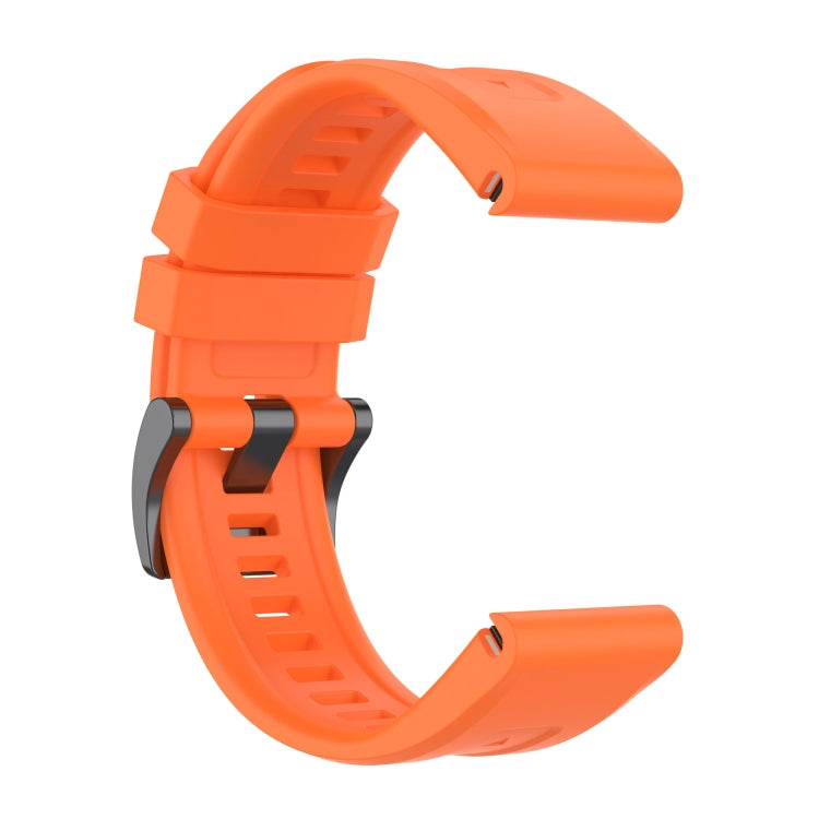 For Garmin Fenix 7 Quick Release Silicone Watch Band(Orange) by bashfashion