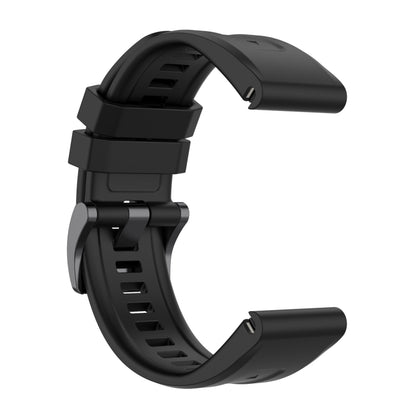 For Garmin Fenix 7 Quick Release Silicone Watch Band(Black) by bashfashion