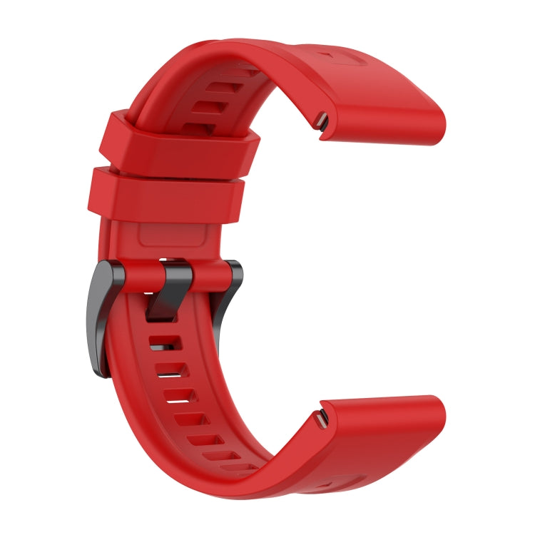For Garmin Fenix 7 Quick Release Silicone Watch Band(Red) by bashfashion