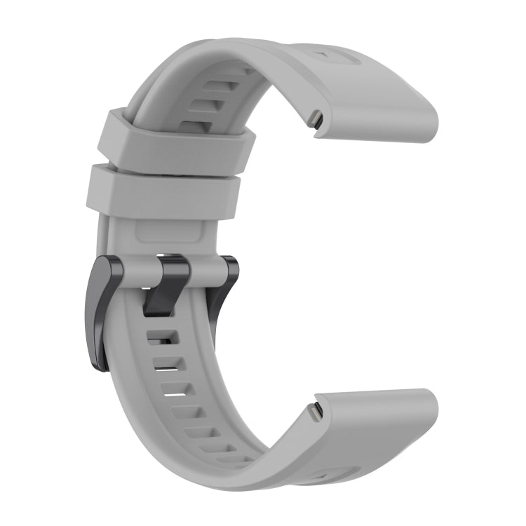 For Garmin Fenix 7 Quick Release Silicone Watch Band(Grey) by bashfashion