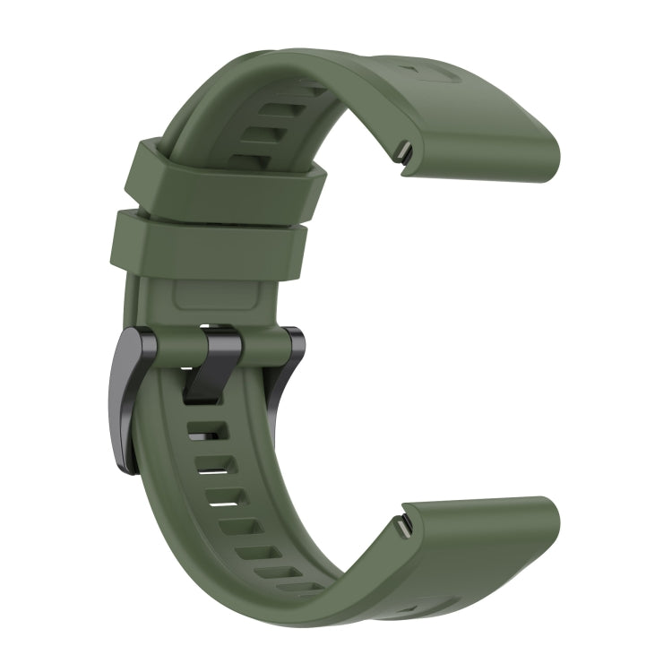 For Garmin Fenix 7 Quick Release Silicone Watch Band(Army Green) by bashfashion