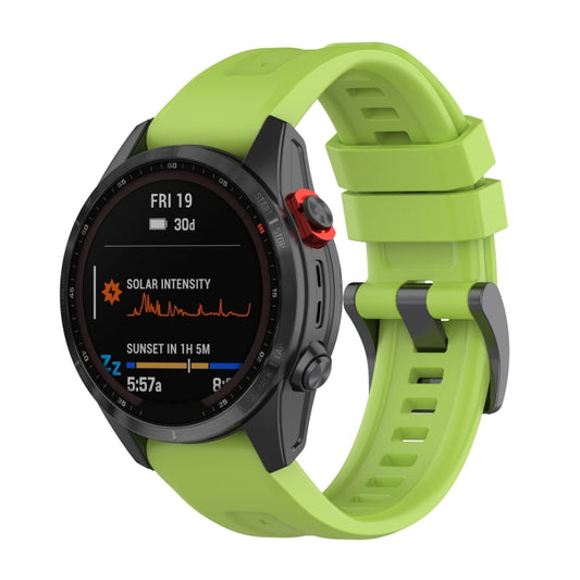 For Garmin Fenix 7 Quick Release Silicone Watch Band(Green) by bashfashion