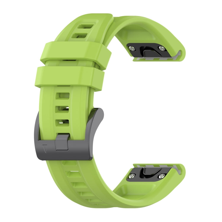 For Garmin Fenix 7 Quick Release Silicone Watch Band(Green) by bashfashion