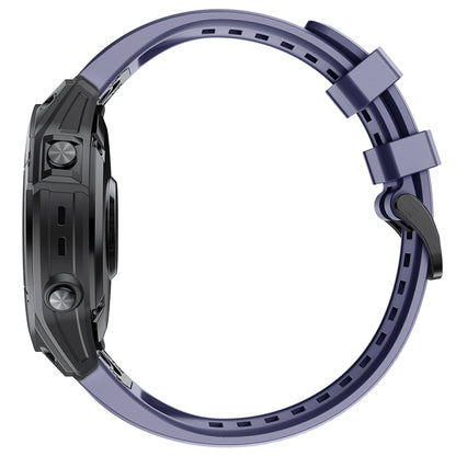 For Garmin Fenix 7 Quick Release Silicone Watch Band(Dark Blue) by bashfashion