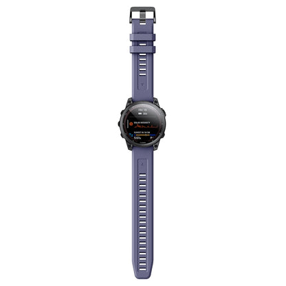 For Garmin Fenix 7 Quick Release Silicone Watch Band(Dark Blue) by bashfashion