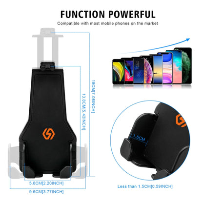 WUPP CS-1287A1 Motorcycle Bike Triangle Fixed Mobile Phone Holder(Black) by WUPP