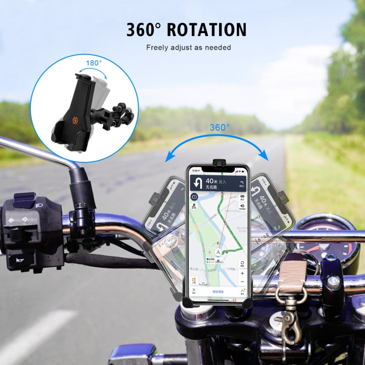 WUPP CS-1287A1 Motorcycle Bike Triangle Fixed Mobile Phone Holder(Black) by WUPP