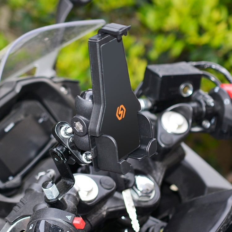 WUPP CS-1287A1 Motorcycle Bike Triangle Fixed Mobile Phone Holder(Black) by WUPP