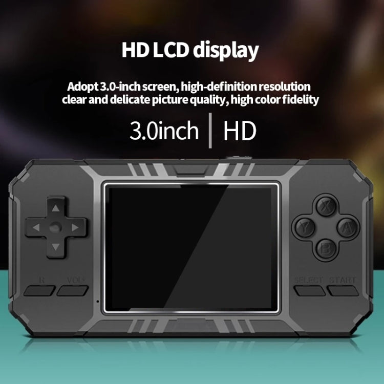 S8 3.0 inch Screen Classic Handheld Game Console Built-in 520 Games(Army Green) by bashfashion