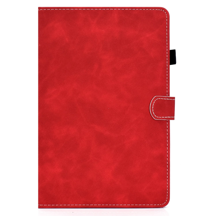 For Samsung Galaxy Tab S8 / S7 Cowhide Texture Smart Leather Tablet Case(Red) by bashfashion