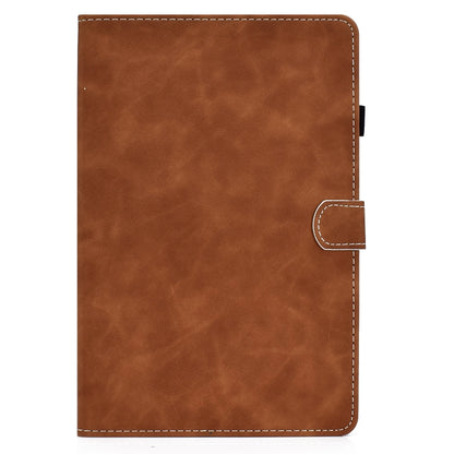 For Samsung Galaxy Tab S8 / S7 Cowhide Texture Smart Leather Tablet Case(Brown) by bashfashion