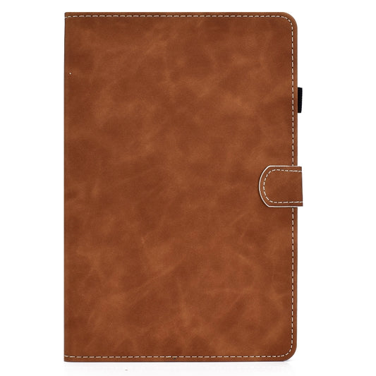 For Samsung Galaxy Tab S8 / S7 Cowhide Texture Smart Leather Tablet Case(Brown) by bashfashion