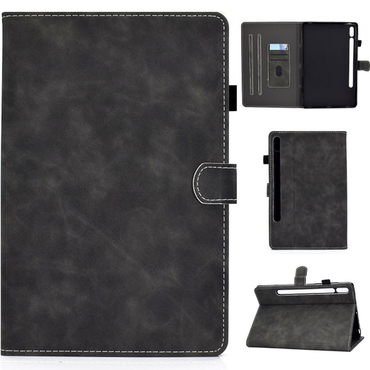 For Samsung Galaxy Tab S8 / S7 Cowhide Texture Smart Leather Tablet Case(Grey) by bashfashion
