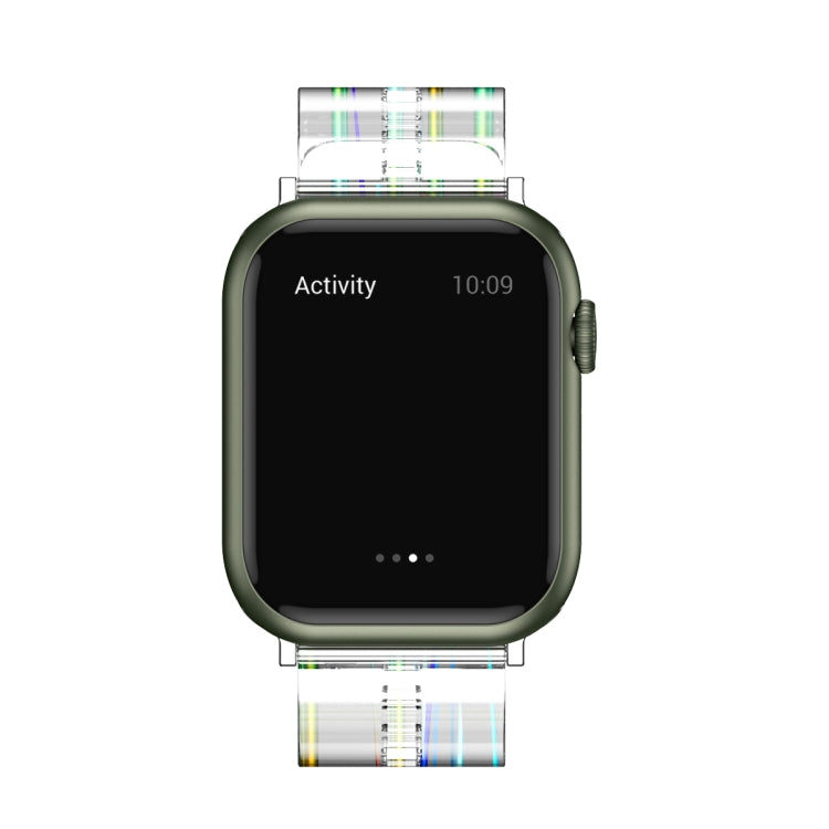 Aurora Transparent Silicone Watch Band For Apple Watch Ultra 49mm&Watch Ultra 2 49mm / Series 9&8&7 45mm / SE 3&SE 2&6&SE&5&4 44mm / 3&2&1 42mm(Transparent) by bashfashion