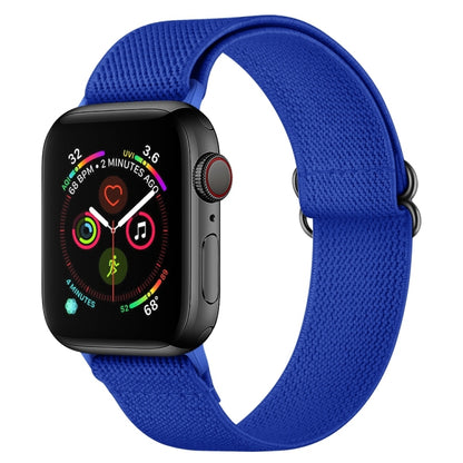 Polyester Nylon Watch Band For Apple Watch Ultra 49mm&Watch Ultra 2 49mm / Series 9&8&7 45mm / SE 3&SE 2&6&SE&5&4 44mm / 3&2&1 42mm(Royal Blue) by bashfashion