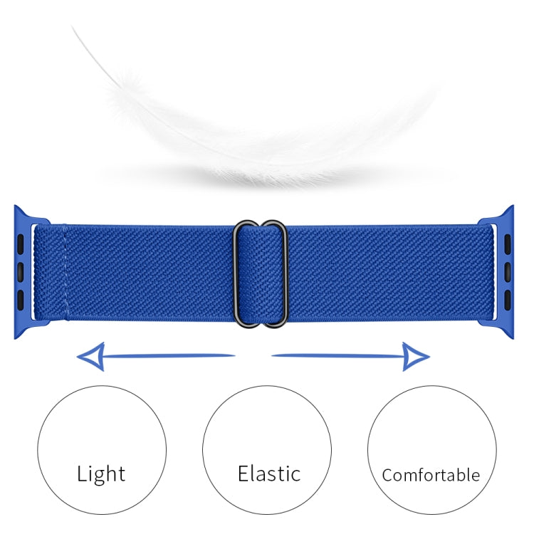 Polyester Nylon Watch Band For Apple Watch Ultra 49mm&Watch Ultra 2 49mm / Series 9&8&7 45mm / SE 3&SE 2&6&SE&5&4 44mm / 3&2&1 42mm(Royal Blue) by bashfashion