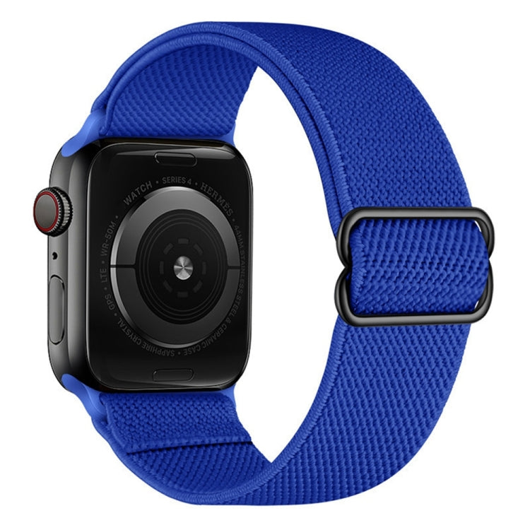 Polyester Nylon Watch Band For Apple Watch Ultra 49mm&Watch Ultra 2 49mm / Series 9&8&7 45mm / SE 3&SE 2&6&SE&5&4 44mm / 3&2&1 42mm(Royal Blue) by bashfashion