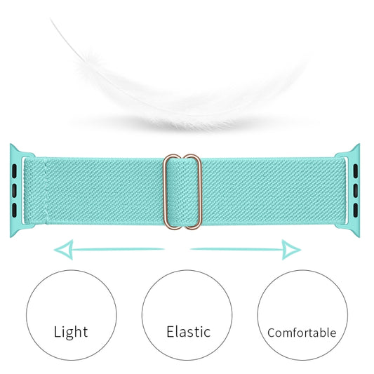 Polyester Nylon Watch Band For Apple Watch Ultra 49mm&Watch Ultra 2 49mm / Series 9&8&7 45mm / SE 3&SE 2&6&SE&5&4 44mm / 3&2&1 42mm(Emerald Green) by bashfashion