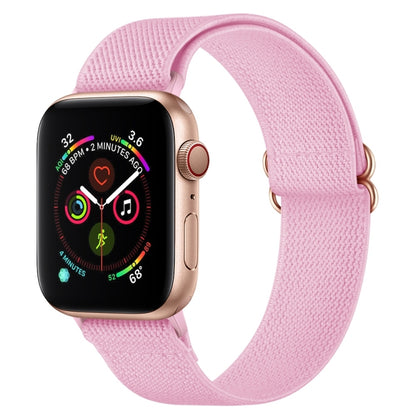 Polyester Nylon Watch Band For Apple Watch Ultra 49mm&Watch Ultra 2 49mm / Series 9&8&7 45mm / SE 3&SE 2&6&SE&5&4 44mm / 3&2&1 42mm(Pink) by bashfashion