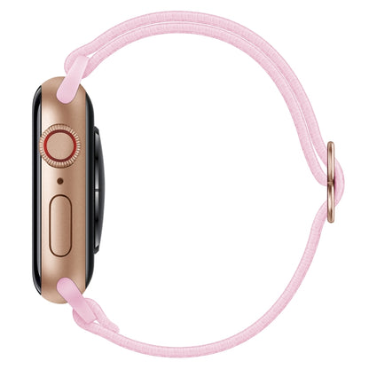 Polyester Nylon Watch Band For Apple Watch Ultra 49mm&Watch Ultra 2 49mm / Series 9&8&7 45mm / SE 3&SE 2&6&SE&5&4 44mm / 3&2&1 42mm(Pink) by bashfashion
