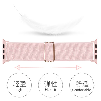 Polyester Nylon Watch Band For Apple Watch Ultra 49mm&Watch Ultra 2 49mm / Series 9&8&7 45mm / SE 3&SE 2&6&SE&5&4 44mm / 3&2&1 42mm(Pink Sand) by bashfashion