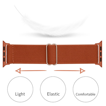 Polyester Nylon Watch Band For Apple Watch Ultra 49mm&Watch Ultra 2 49mm / Series 9&8&7 45mm / SE 3&SE 2&6&SE&5&4 44mm / 3&2&1 42mm(Orange Red) by bashfashion