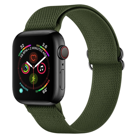 Polyester Nylon Watch Band For Apple Watch Ultra 49mm&Watch Ultra 2 49mm / Series 9&8&7 45mm / SE 3&SE 2&6&SE&5&4 44mm / 3&2&1 42mm(Army Green) by bashfashion