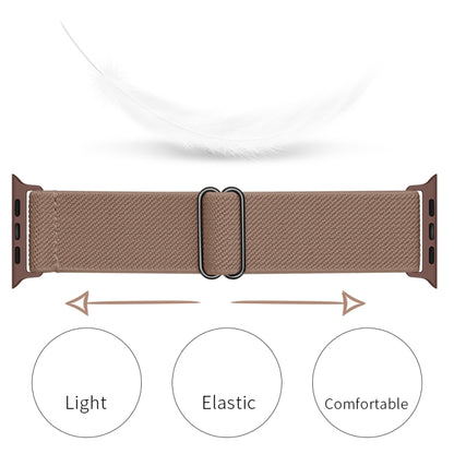 Polyester Nylon Watch Band For Apple Watch Ultra 49mm&Watch Ultra 2 49mm / Series 9&8&7 45mm / SE 3&SE 2&6&SE&5&4 44mm / 3&2&1 42mm(Beige Brown) by bashfashion