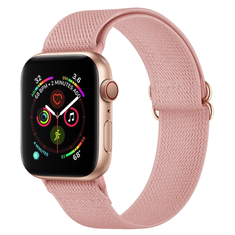 Polyester Nylon Watch Band For Apple Watch Ultra 49mm&Watch Ultra 2 49mm / Series 9&8&7 45mm / SE 3&SE 2&6&SE&5&4 44mm / 3&2&1 42mm(Incarnadine Pink) by bashfashion