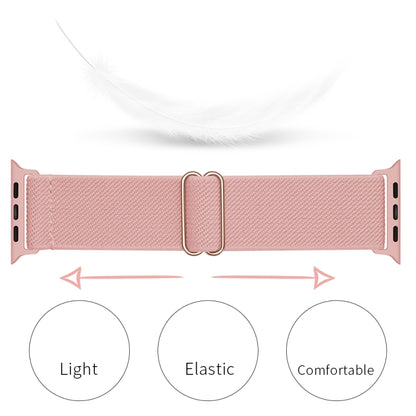 Polyester Nylon Watch Band For Apple Watch Ultra 49mm&Watch Ultra 2 49mm / Series 9&8&7 45mm / SE 3&SE 2&6&SE&5&4 44mm / 3&2&1 42mm(Incarnadine Pink) by bashfashion