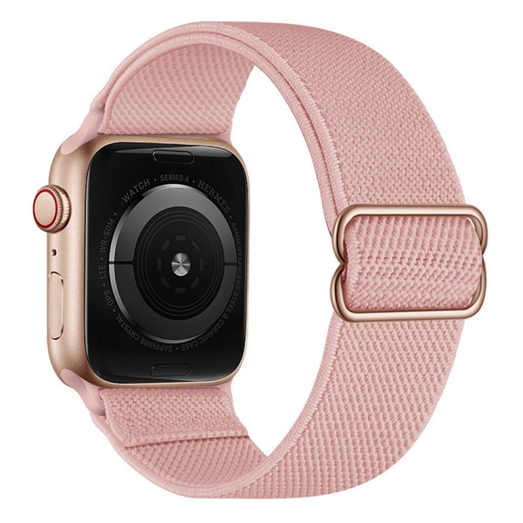 Polyester Nylon Watch Band For Apple Watch Ultra 49mm&Watch Ultra 2 49mm / Series 9&8&7 45mm / SE 3&SE 2&6&SE&5&4 44mm / 3&2&1 42mm(Incarnadine Pink) by bashfashion