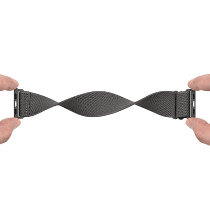 Polyester Nylon Watch Band For Apple Watch Ultra 49mm&Watch Ultra 2 49mm / Series 9&8&7 45mm / SE 3&SE 2&6&SE&5&4 44mm / 3&2&1 42mm(Dark Grey) by bashfashion