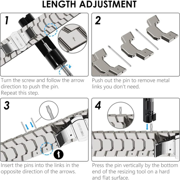 Steel Watch Band For Apple Watch Series 9&8&7 41mm / SE 3&SE 2&6&SE&5&4 40mm / 3&2&1 38mm(Titanium) by bashfashion