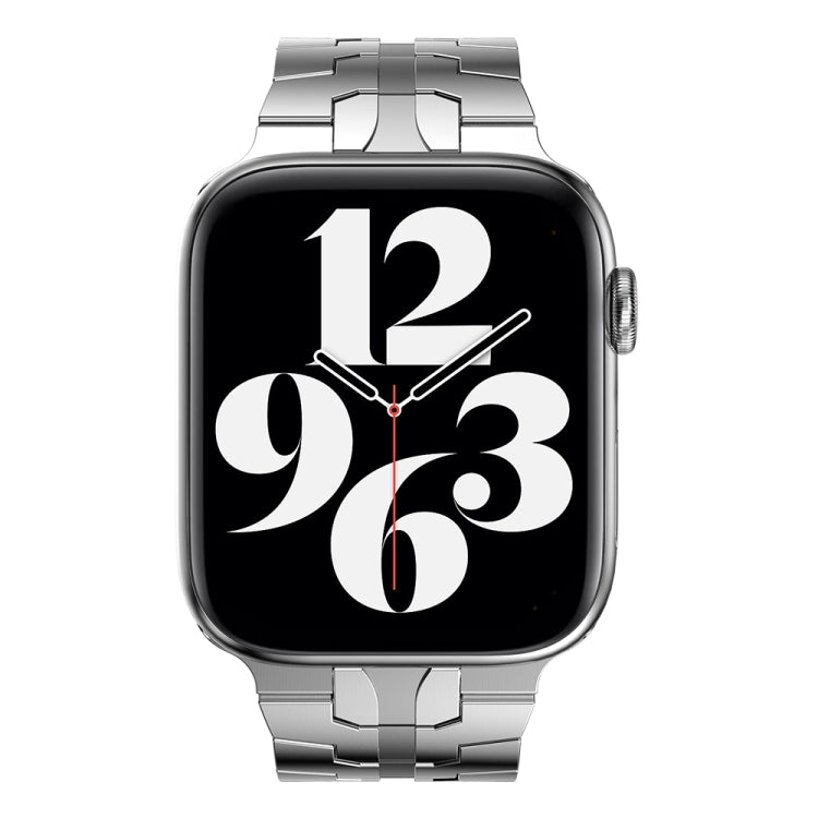 Steel Watch Band For Apple Watch Ultra 49mm&Watch Ultra 2 49mm / Series 9&8&7 45mm / SE 3&SE 2&6&SE&5&4 44mm / 3&2&1 42mm(Silver) by bashfashion