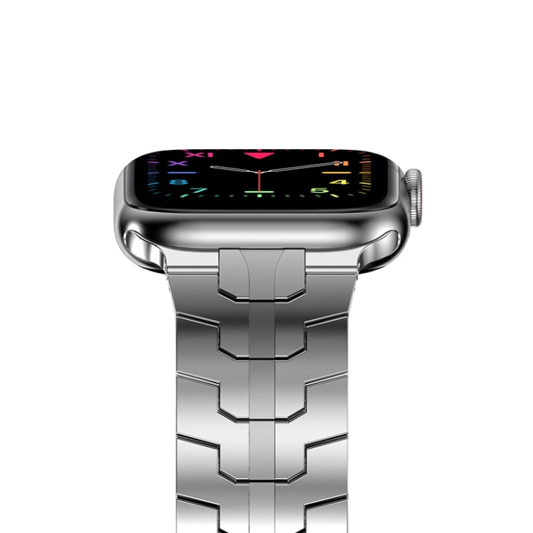 Steel Watch Band For Apple Watch Ultra 49mm&Watch Ultra 2 49mm / Series 9&8&7 45mm / SE 3&SE 2&6&SE&5&4 44mm / 3&2&1 42mm(Silver) by bashfashion