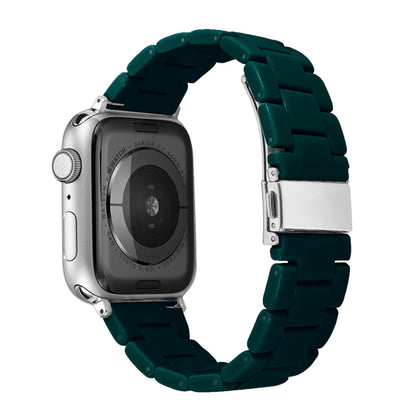 Candy Color Three-Bead Watch Band For Apple Watch Ultra 49mm&Watch Ultra 2 49mm / Series 9&8&7 45mm / SE 3&SE 2&6&SE&5&4 44mm / 3&2&1 42mm(Dark Green) by bashfashion