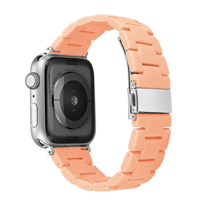Candy Color Three-Bead Watch Band For Apple Watch Ultra 49mm&Watch Ultra 2 49mm / Series 9&8&7 45mm / SE 3&SE 2&6&SE&5&4 44mm / 3&2&1 42mm(Apricot Orange) by bashfashion