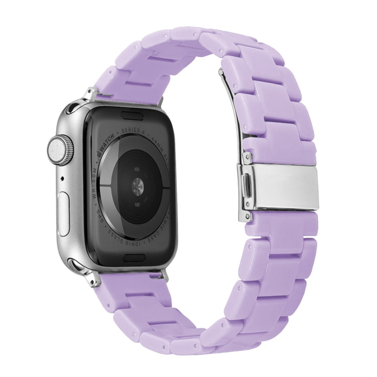 Candy Color Three-Bead Watch Band For Apple Watch Ultra 49mm&Watch Ultra 2 49mm / Series 9&8&7 45mm / SE 3&SE 2&6&SE&5&4 44mm / 3&2&1 42mm(Purple) by bashfashion