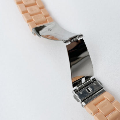 Candy Color Three-Bead Watch Band For Apple Watch Ultra 49mm&Watch Ultra 2 49mm / Series 9&8&7 45mm / SE 3&SE 2&6&SE&5&4 44mm / 3&2&1 42mm(Dark Blue) by bashfashion