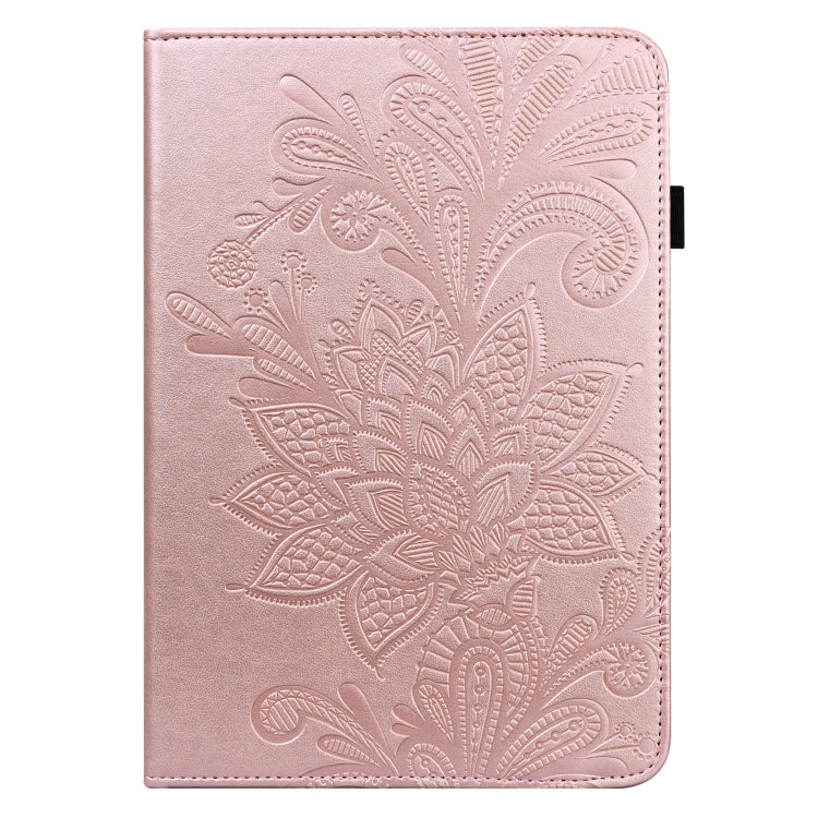 Lace Flower Embossing Pattern Leather Tablet Case For Samsung Galaxy Tab S8(Gold) by bashfashion