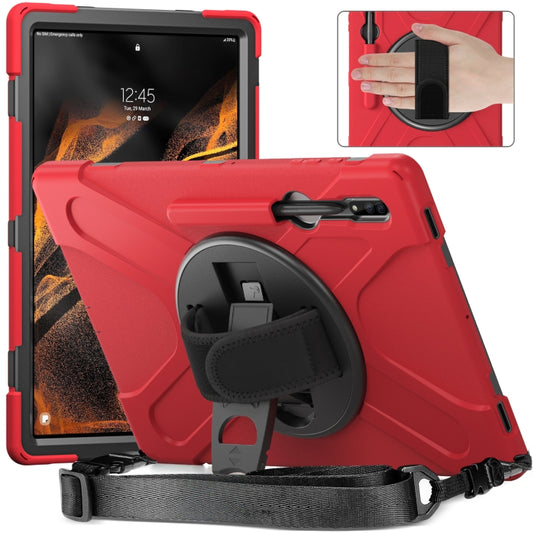 For Samsung Galaxy Tab S8 Ultra X900 Silicone + PC Tablet Protective Case(Red) by bashfashion