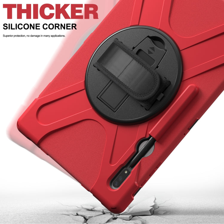 For Samsung Galaxy Tab S8 Ultra X900 Silicone + PC Tablet Protective Case(Red) by bashfashion