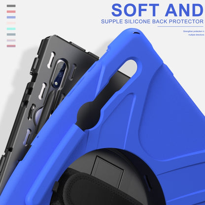 For Samsung Galaxy Tab S8 Ultra X900 Silicone + PC Tablet Protective Case(Blue) by bashfashion