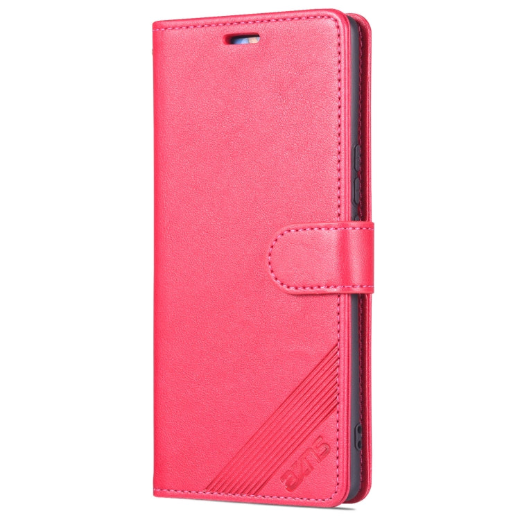 For Honor 60 SE AZNS Sheepskin Texture Flip Leather Phone Case(Red) by AZNS