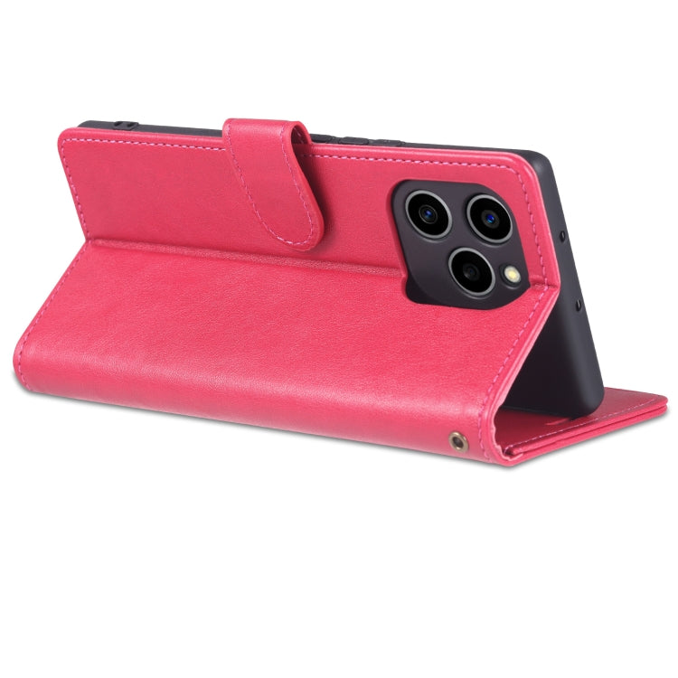 For Honor 60 SE AZNS Sheepskin Texture Flip Leather Phone Case(Red) by AZNS