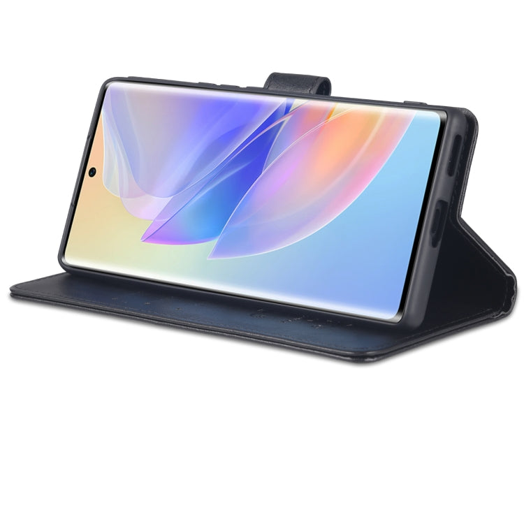 For Honor 60 SE AZNS Sheepskin Texture Flip Leather Phone Case(Black) by AZNS