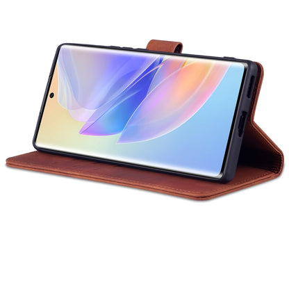 For Honor 60 SE AZNS Skin Feel Calf Texture Horizontal Flip Leather Phone Case(Brown) by AZNS