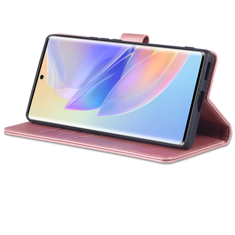 For Honor 60 SE AZNS Skin Feel Calf Texture Horizontal Flip Leather Phone Case(Rose Gold) by AZNS